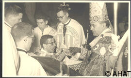 Ordenació d'un grup de nous missioners claretians a l'església de la Mare de Déu del Lledó de Valls.