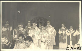 Ordenació d'un grup de nous missioners claretians a l'església de la Mare de Déu del Lledó de Valls.