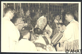 Ordenació d'un grup de nous missioners claretians a l'església de la Mare de Déu del Lledó de Valls.