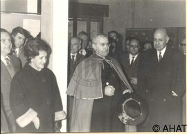 Parlament del Dr. Benjamin de Arriba y Castro acompanyat de l'alcalde Beninge Dalmau Vilà.